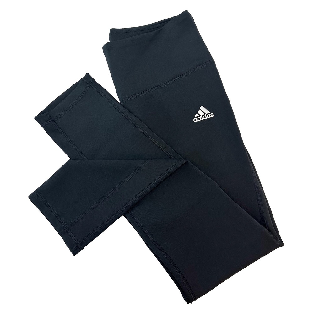 ADIDAS Climalite Low Rise Athletic Yoga Leggings •‎ Small • classic basic black